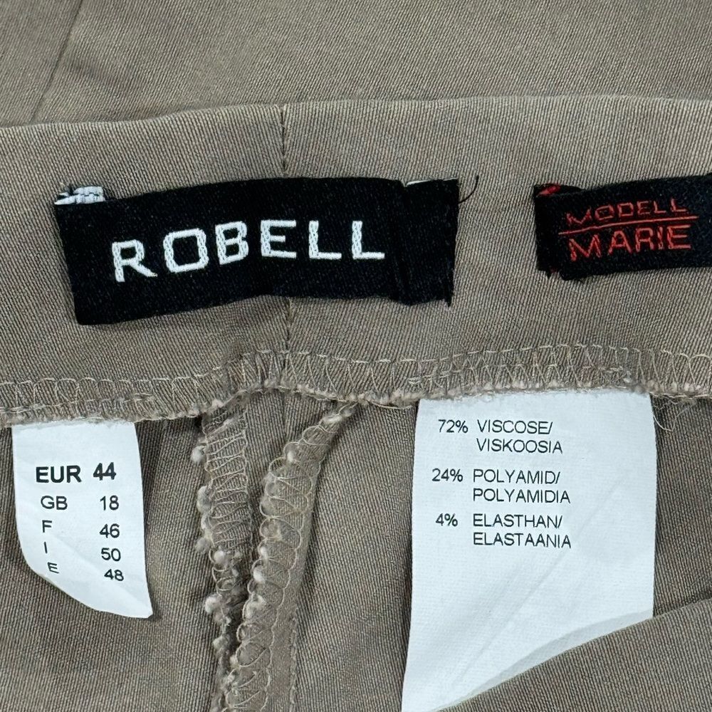 Robell Marie Ankle Trouser Taupe - Picture 5 of 5